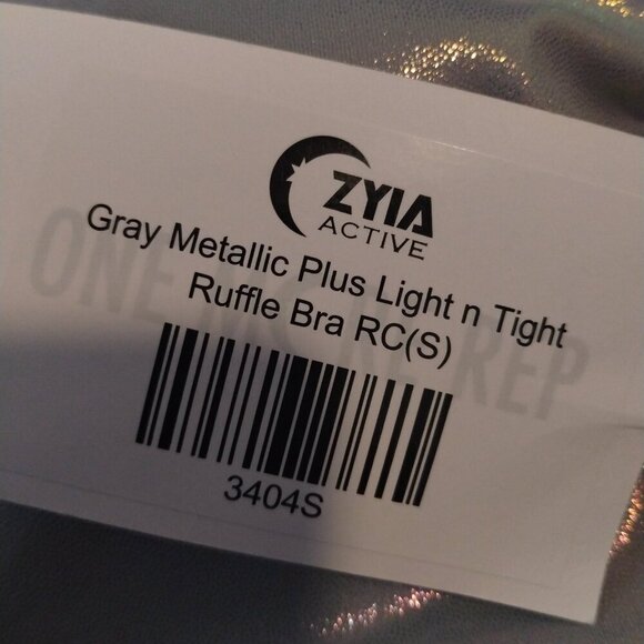 Shimmering Gray Sports Bra - Picture 6 of 7